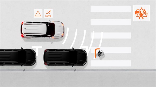 Dacia Jogger - Système de freinage d’urgence automatique AEBS VRU